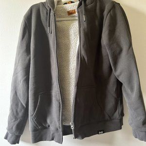 Gray Fleece Zip-Up